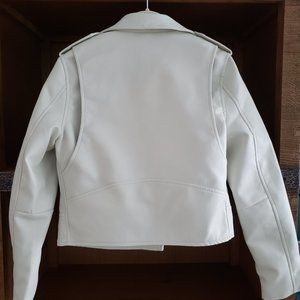 NWT Deluc Rocket Jacket - Creamy White Vegan Leather